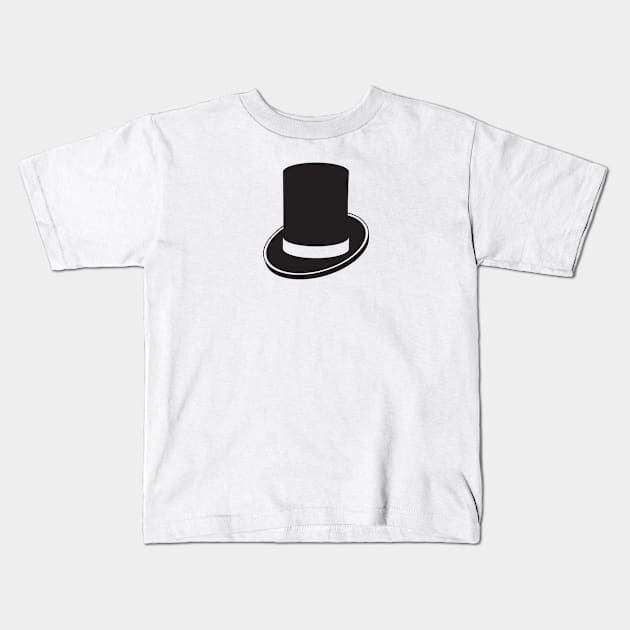 Top Hat Kids T-Shirt by THP Creative